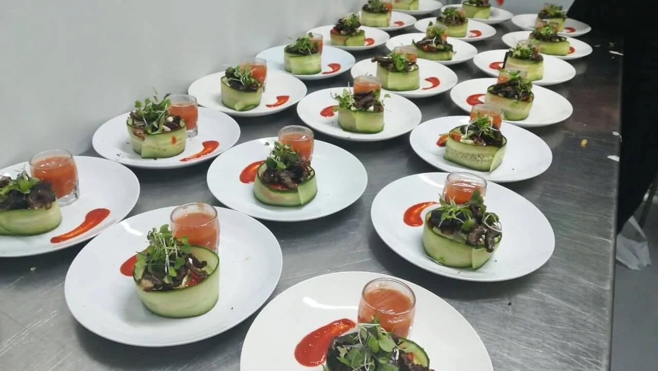 Plated kosher corporate meal, KosherDelight Johannesburg